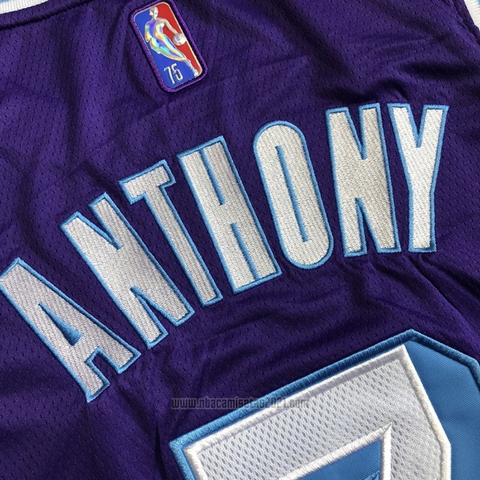 Camiseta Los Angeles Lakers Carmelo Anthony #7 Ciudad 2021-22 Violeta